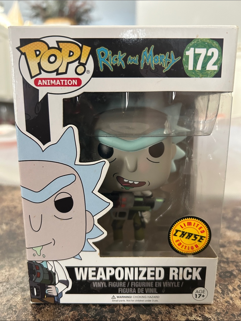Funko Pop! Rick and Morty Weaponized Rick - Blue Hair, Green Accents